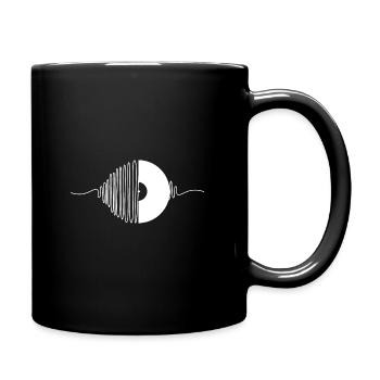 Disque de musique Vintage - Mug uni - noir - Droite