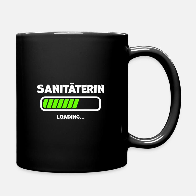 Sanitäterin Beruf Loading Ladebalken - Tasse einfarbig - Schwarz