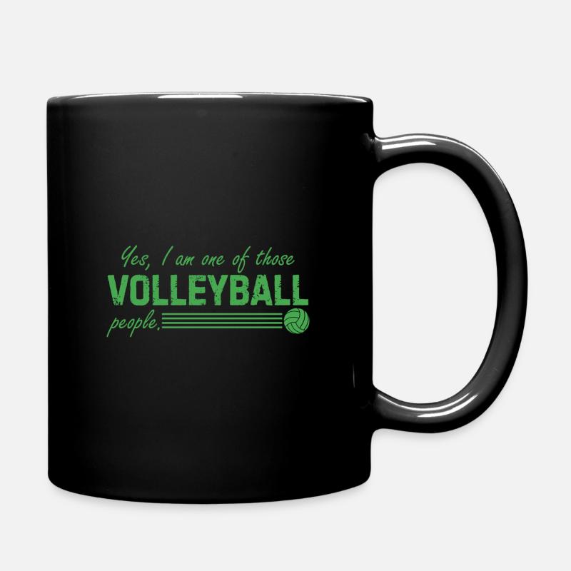 Volleyball Ball Hobby Spieler Geschenk Sport - Tasse einfarbig - Schwarz