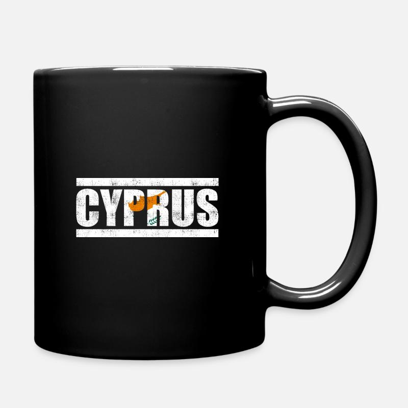 Zypern - Tasse einfarbig - Schwarz