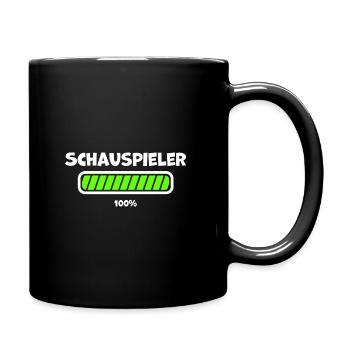 Schauspieler Geschenkidee - Tasse einfarbig - Schwarz - Rechts