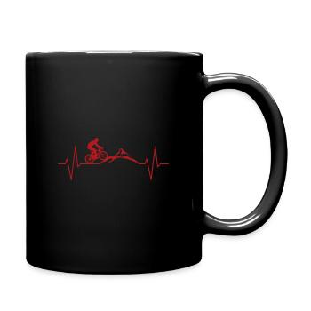 Pulse Gift Bicycle Cyclist Sport - Full Colour Mug - black - Right