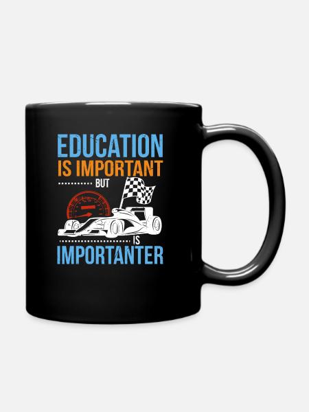 Voiture de course - Mug uni - noir