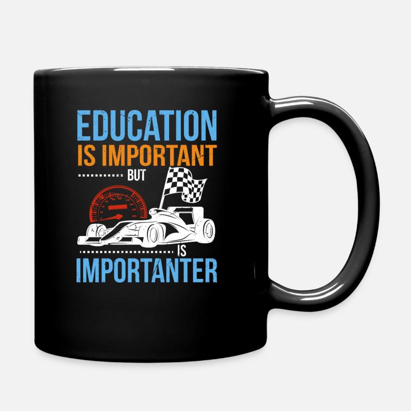 Voiture de course - Mug uni - noir