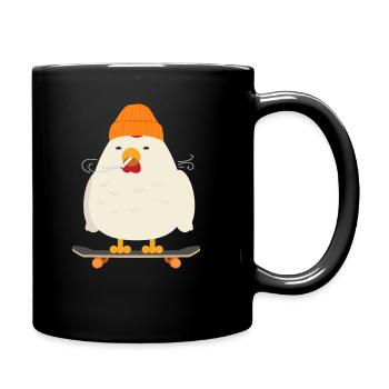 Skateboarding - Tasse einfarbig - Schwarz - Rechts