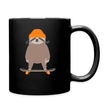 Skater Skateboard Skating Skateboarder Halfpipe - Full Colour Mug - black - Right