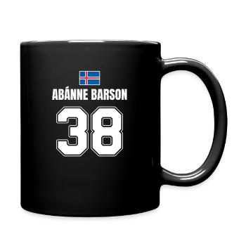 Fußball Island Sauf Trikot Abanne Barson 38 - Tasse einfarbig - Schwarz - Rechts