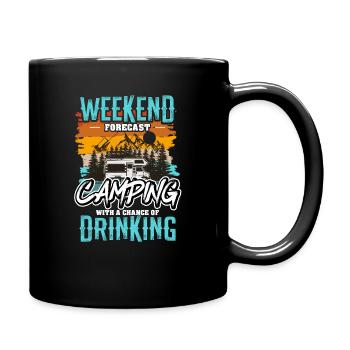 Motorhome Camping Camper Cool Family Camping - Full Colour Mug - black - Right