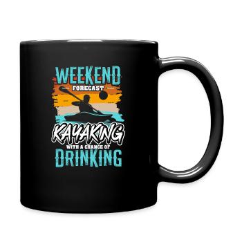 Kanu Weekend forecast Kayaking Kayak - Tasse einfarbig - Schwarz - Rechts