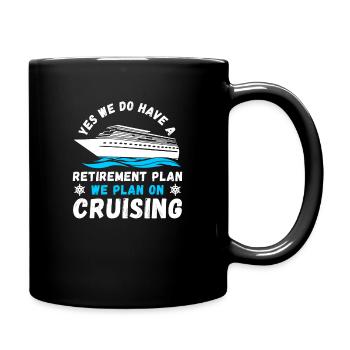 Cruise Cruise Vacation Cruiser - Full Colour Mug - black - Right