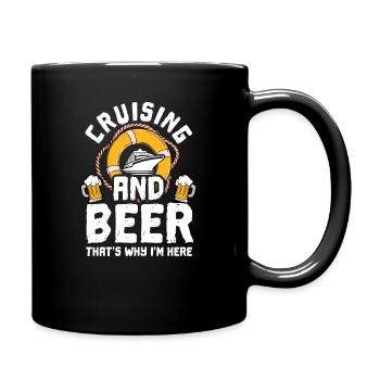 Cruise Cruise Vacation Beer - Full Colour Mug - black - Right