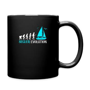 Segler Segelschiff Segelboot - Tasse einfarbig - Schwarz - Rechts