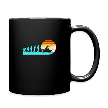 Evolution Angler Fishing - Full Colour Mug - black - Right