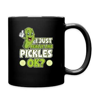 Lustiges Gurkenliebhaber Wortspiel Don't loose - Tasse einfarbig - Schwarz - Rechts