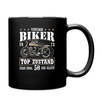 "Rankingkeyword" Thema Spruch Empfänger - Tasse einfarbig - Schwarz - Rechts