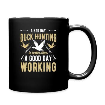 Entenjäger Entenjagd Jagdhunde Jagdausflug - Tasse einfarbig - Schwarz - Rechts