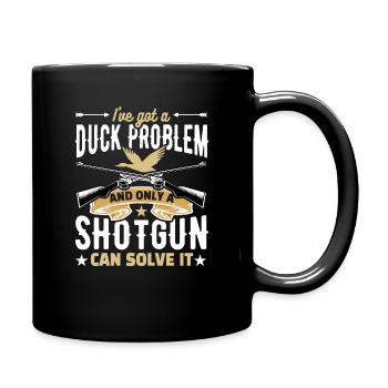 Entenjäger Entenjagd Jagdhunde Jagdausflug - Tasse einfarbig - Schwarz - Rechts