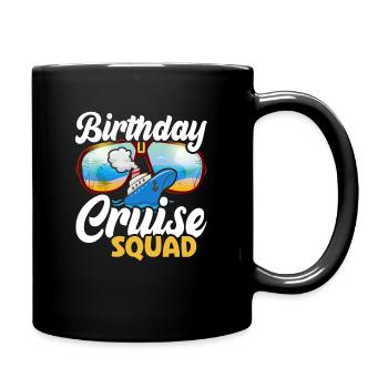 Kreuzfahrt KreuzfahrtreisendeGeburtstag - Tasse einfarbig - Schwarz - Rechts