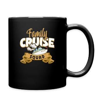 Kreuzfahrt Kreuzfahrtreisende Familie - Tasse einfarbig - Schwarz - Rechts