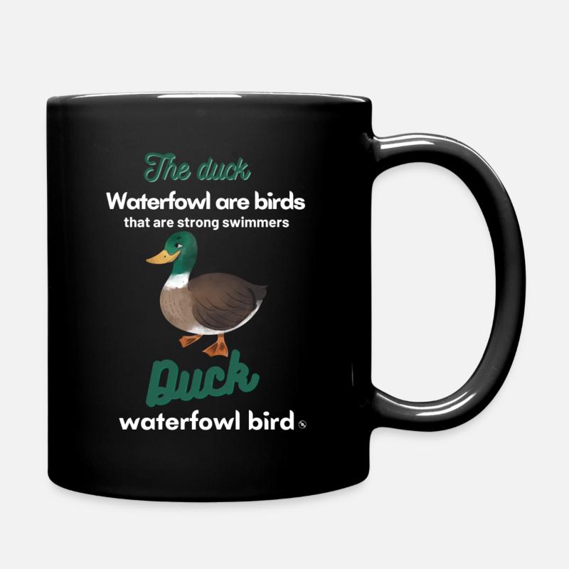 Duck die Ente - Tasse einfarbig - Schwarz