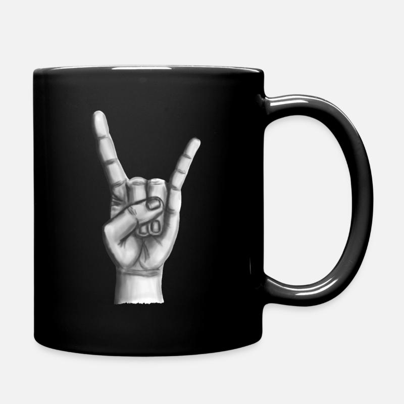 Metalhand Heavy Metal Hand - Tasse einfarbig - Schwarz