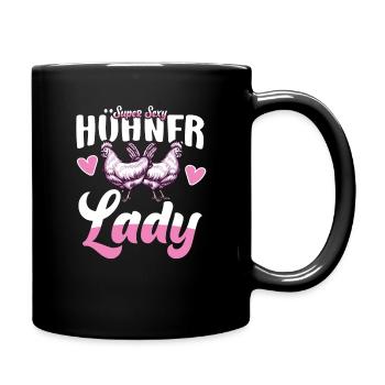 Hühnerhalter Hühnerliebhaber Hühnerzüchter - Tasse einfarbig - Schwarz - Rechts