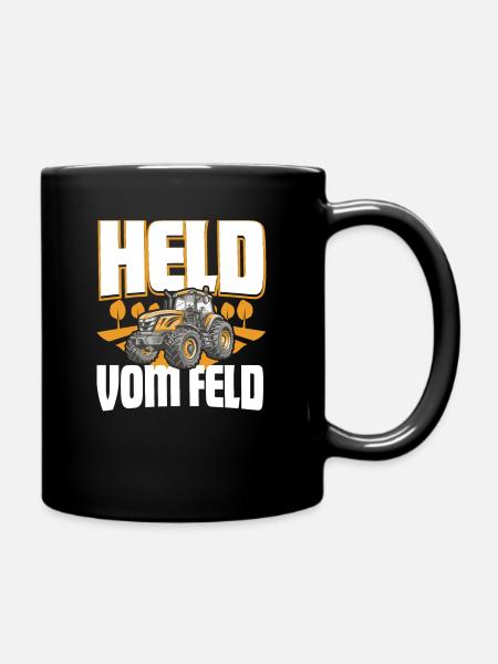 Landwirt Held Vom Feld - Tasse einfarbig - Schwarz