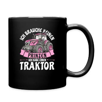 Landwirt Landwirtin - Tasse einfarbig - Schwarz - Rechts