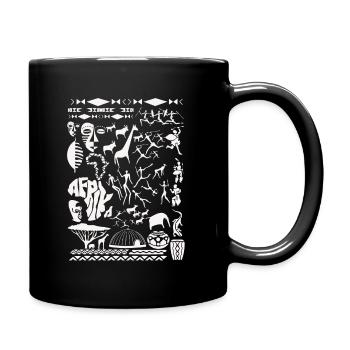 Afrika-Geist - Tasse einfarbig - Schwarz - Rechts