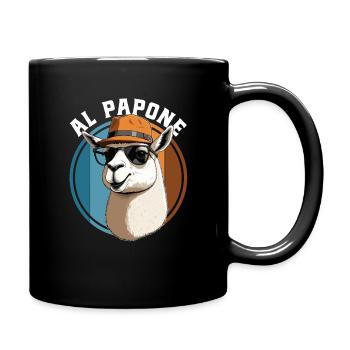 Al Papone lustiges Vatertagsgeschenk - Tasse einfarbig - Schwarz - Rechts