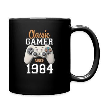 Video Gaming 40 Geburtstag 1984 Classic Gamer - Tasse einfarbig - Schwarz - Rechts