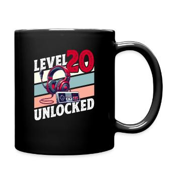20E ANNIVERSAIRE HOMME RETRO GAMER NIVEAU DE JEU - Mug uni - noir - Droite
