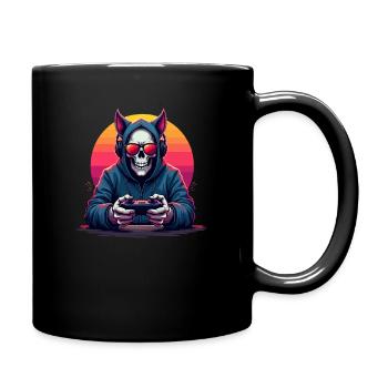 Lunettes de soleil et casques gamer skull en pop - Mug uni - noir - Droite