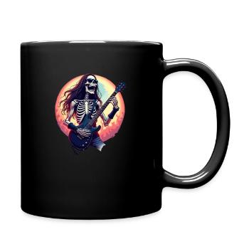 Heavy Metal Skeleton Sunglasses Headphones in Pop - Full Colour Mug - black - Right