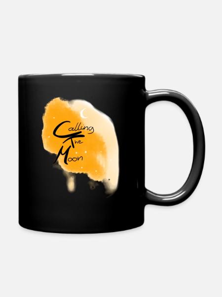 Calling the moon - Tasse einfarbig - Schwarz