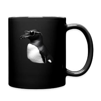 Pingouin Lunettes de soleil Motif Animal Art Pingouin - Mug uni - noir - Droite