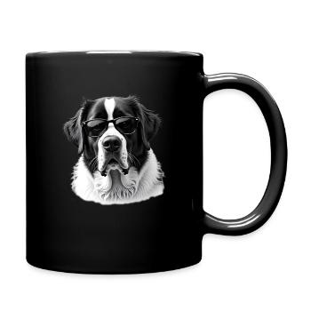 Lunettes de soleil Saint-Bernard Motif Animalier Saint-Bernard - Mug uni - noir - Droite