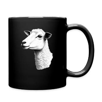 Sheep Black White Outfit Animal Motif Art Sheep - Full Colour Mug - black - Right