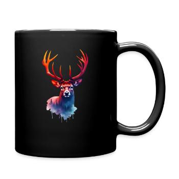 Cerf Art Oeuvre Aquarelle Woodland Deer - Mug uni - noir - Droite