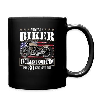 80 Anniversaire 1945 Moto Moto - Mug uni - noir - Droite