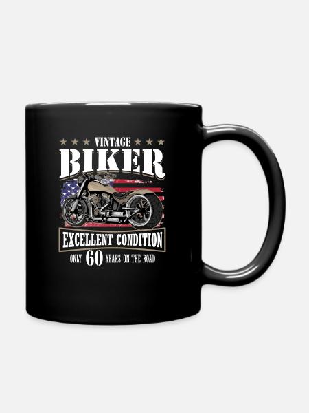 60 anniversaire 1965 motocycliste moto - Mug uni - noir