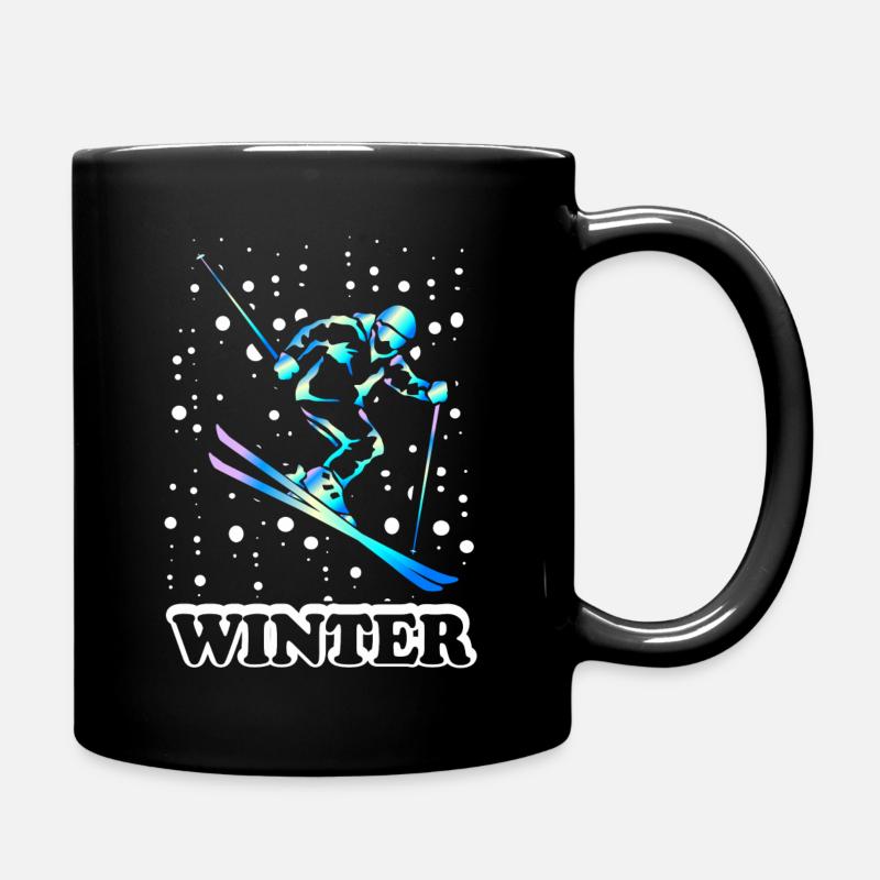 Ski Hiver Sports d’hiver - Mug uni - noir