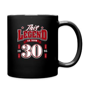 30. Geburtstag 1995 Legend 30 Jahre - Tasse einfarbig - Schwarz - Rechts
