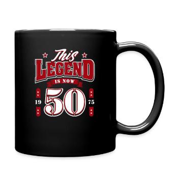 50e anniversaire 1975 Légende 50 ans - Mug uni - noir - Droite