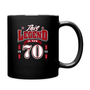 70e anniversaire 1955 Légende 70 ans - Mug uni - noir - Droite