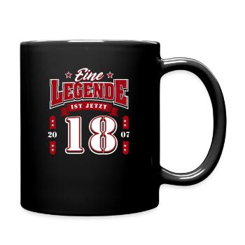 18th Birthday 2007 Legend 18 Years - Full Colour Mug - black - Right