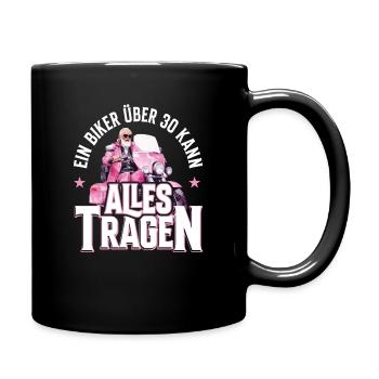 30th Birthday 1995 Motorcycle Motorcyclist - Full Colour Mug - black - Right