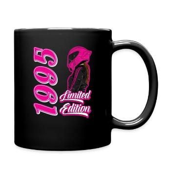 30th Birthday 1995 Motorcycle Motorcyclist - Full Colour Mug - black - Right
