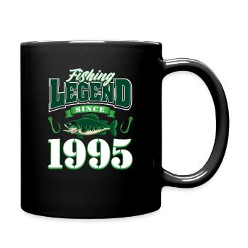 30e anniversaire 1995 homme pêcheur cadeaux pour - Mug uni - noir - Droite
