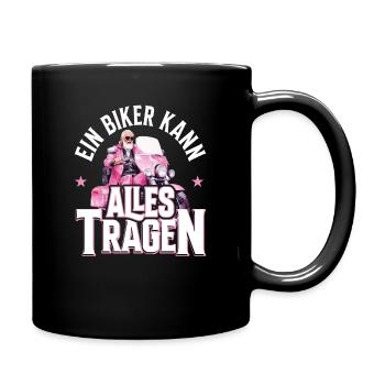 Motard motard drôle disant design - Mug uni - noir - Droite